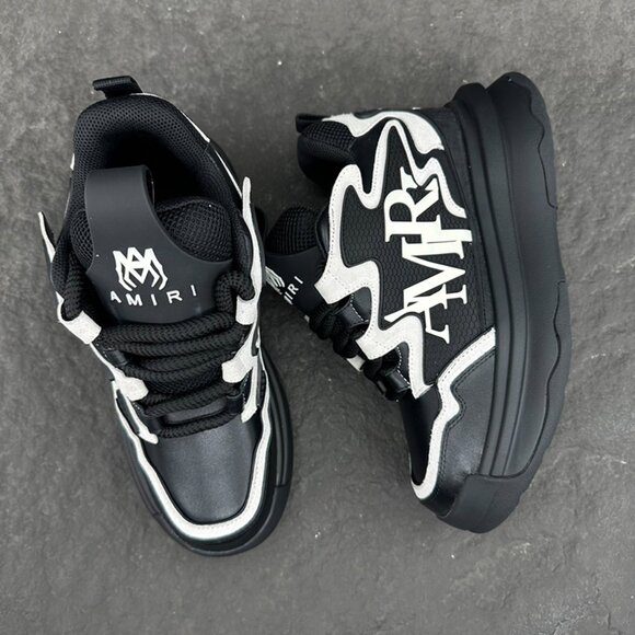 Amiri Platform Elevated Lace-Up Sneakers - Picture 4 of 9